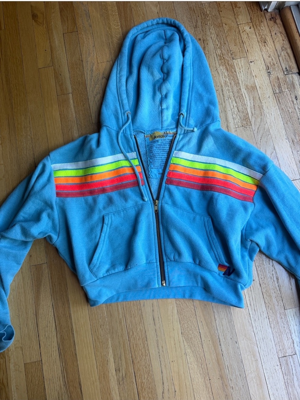 AVIATOR NATION RELAXED CROPPED HOODIE